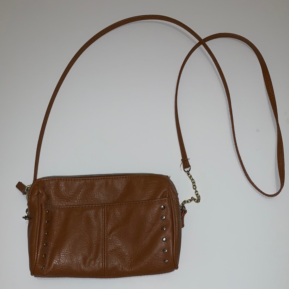Faux Leather Crossbody Purse